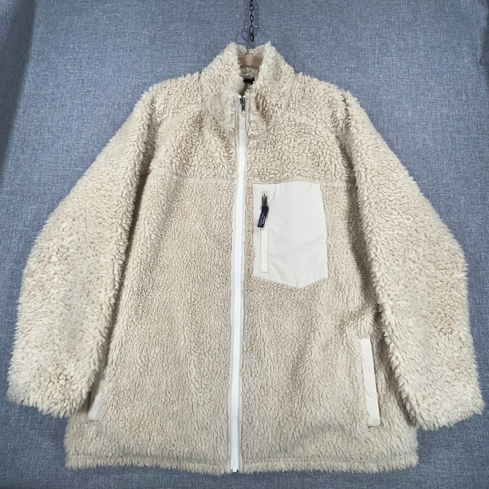 Patagonia Retro-X Jacket Womens XXL Dark Natural Sherpa Fleece Full Zip STY23095